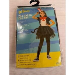 Dr Seuss The Cat in the Hat Girl Costume Tutu Dress Medium 7-8 InSpirit Designs